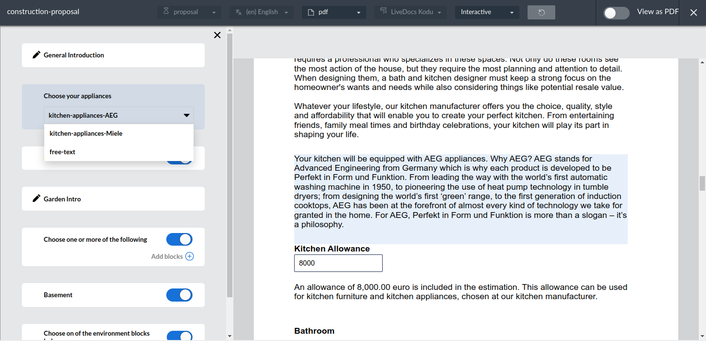 dynamic block interactive document instance editor example 2