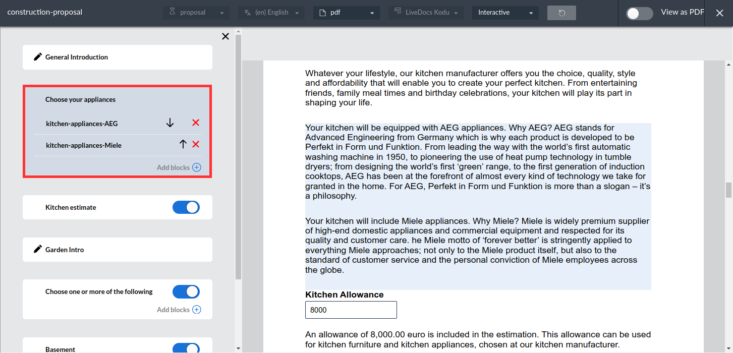 dynamic block interactive document instance editor example 4 1