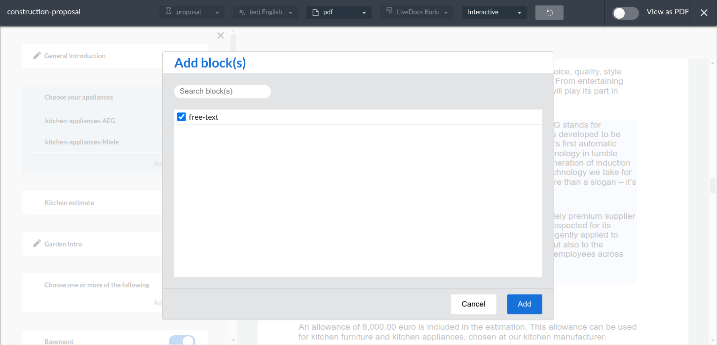 dynamic block interactive document instance editor example 4 2