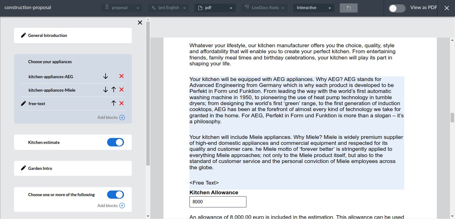 dynamic block interactive document instance editor example 4 3