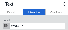 interactive label