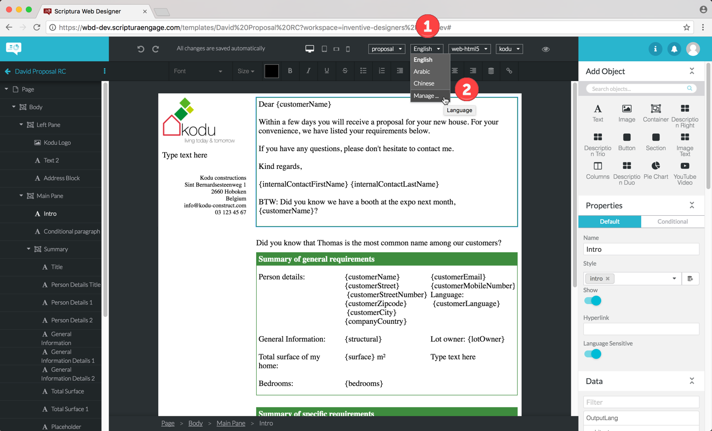 managing languages